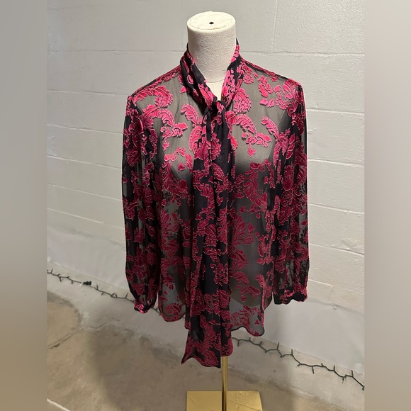 Alice + Olivia Sheer Blouse - Picture 2 of 10